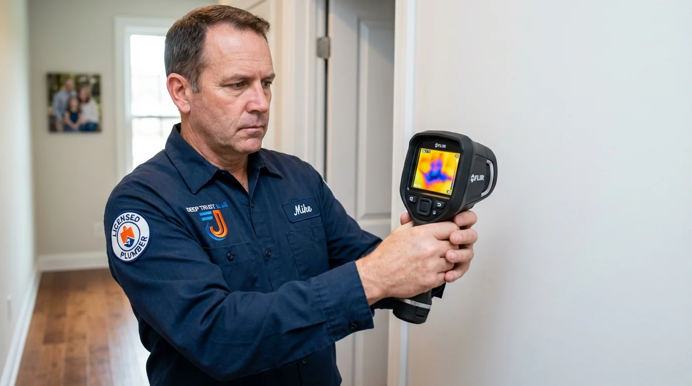 Thermal imaging leak detection by Johns Plumbing LLC in Harrodsburg